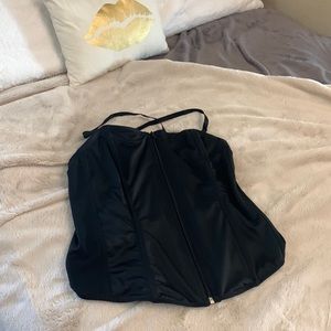 Torrid Black Zip Corset Bustier